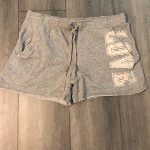 PINK cut off sweat shorts